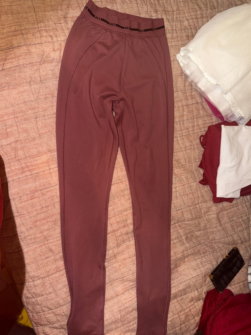 PINK Victoria's Secret Girls' Mauve Stretch Leggings